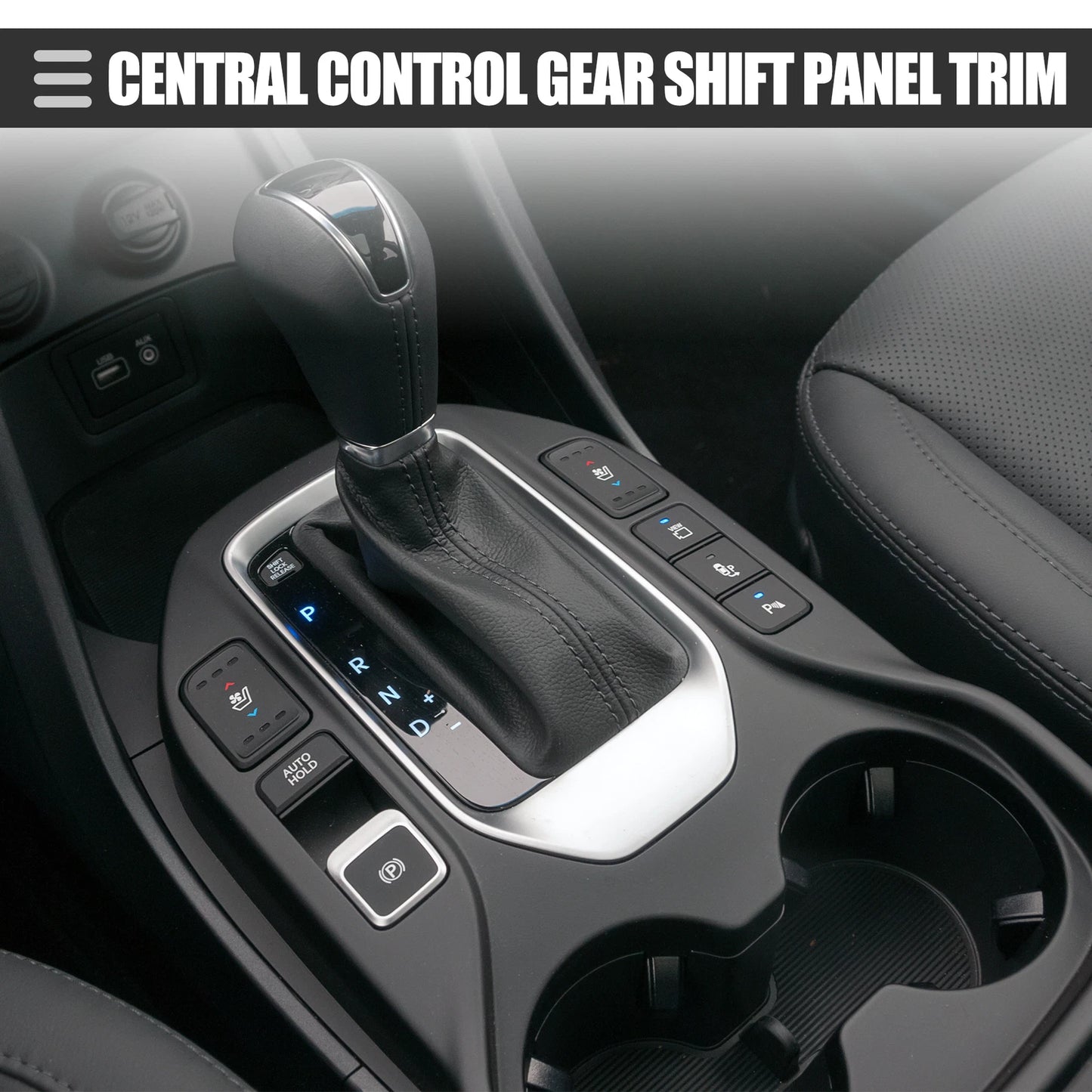 Carbon Fiber Central Control Gear Shift Panel Trim for Dodge Durango (2014-2017)