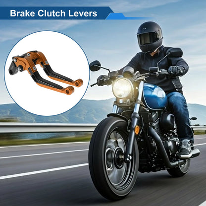 Adjustable Brake Clutch Levers for Honda X11 1999-2002 - Orange & Black