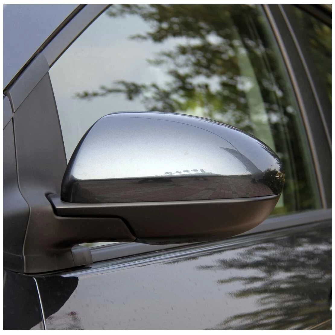 Grey Side Wing Mirror Cover Cap for Mazda 2 (2007-2014)