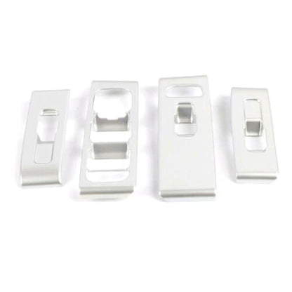4 x Matte Silver ABS Window Switch Lock Cover Trim for Volvo XC40 (2018-2021)