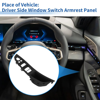 RHD Side Door Window Control Panel Cover for BMW 5 Series (2011-2017)