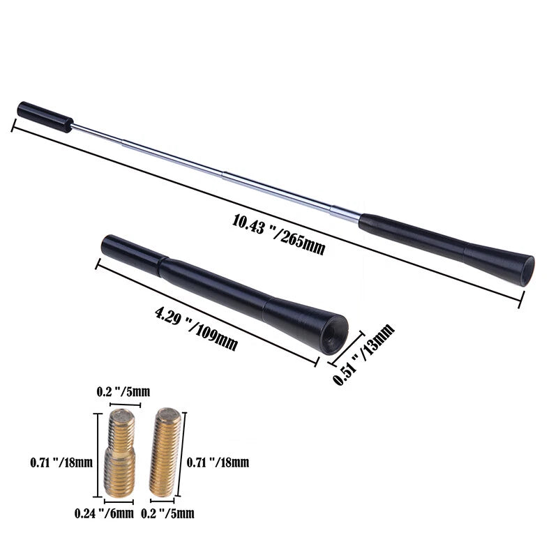 7" Universal Car Antenna AM/FM Roof Mast for Various Makes & Models