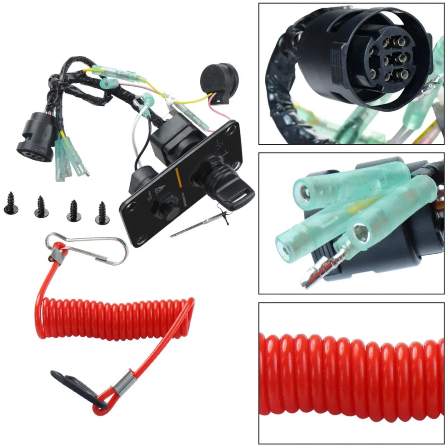 Outboard Key Switch Assembly Panel for Yamaha 704 Series