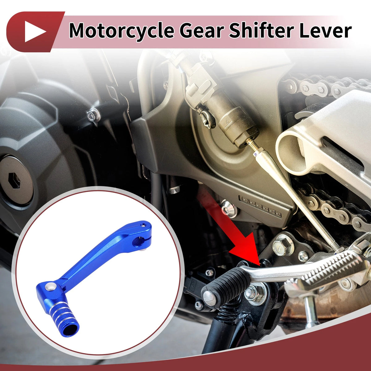 Folding Motorcycle Gear Shifter Lever for Honda CRF150F (2003-2017) Blue 1 x Pc