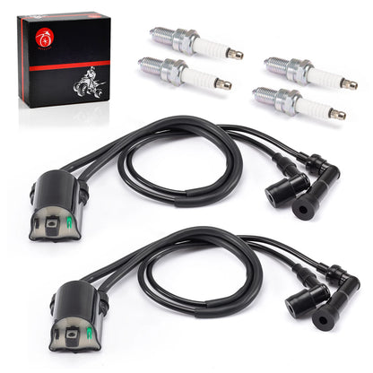 Ignition Coil & Spark plug for Kawasaki VN1500 Vulcan 1500 (1996–2008)