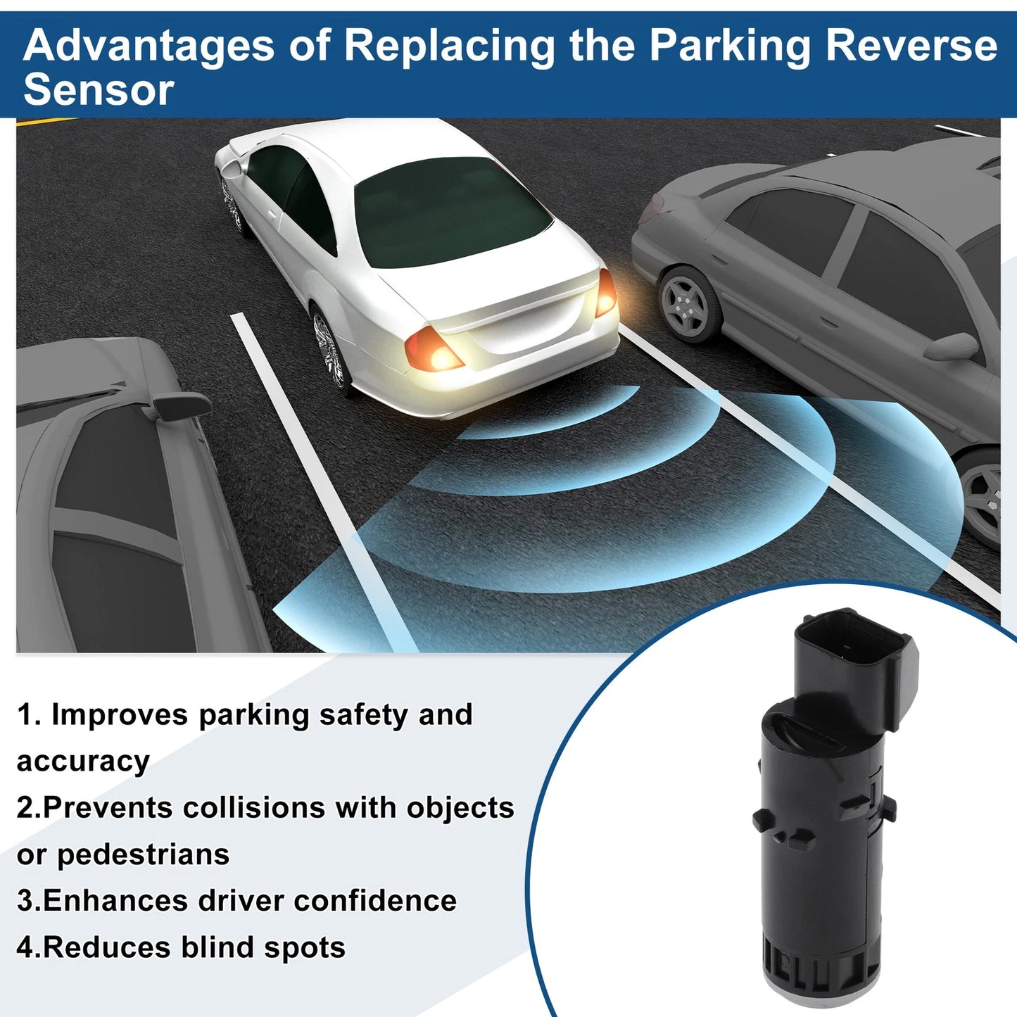 Reverse Backup Parking Sensor for KIA Ceed I Hatchback (2006-2012)