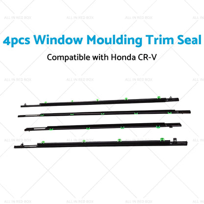 Black Weatherstrip Window Moulding Trim Seal for Honda CR-V (2007-2011)