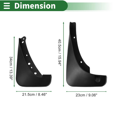 Mud Flaps Splash Guards / 2 x Mud Guards for Buick Enclave (2010–2019)