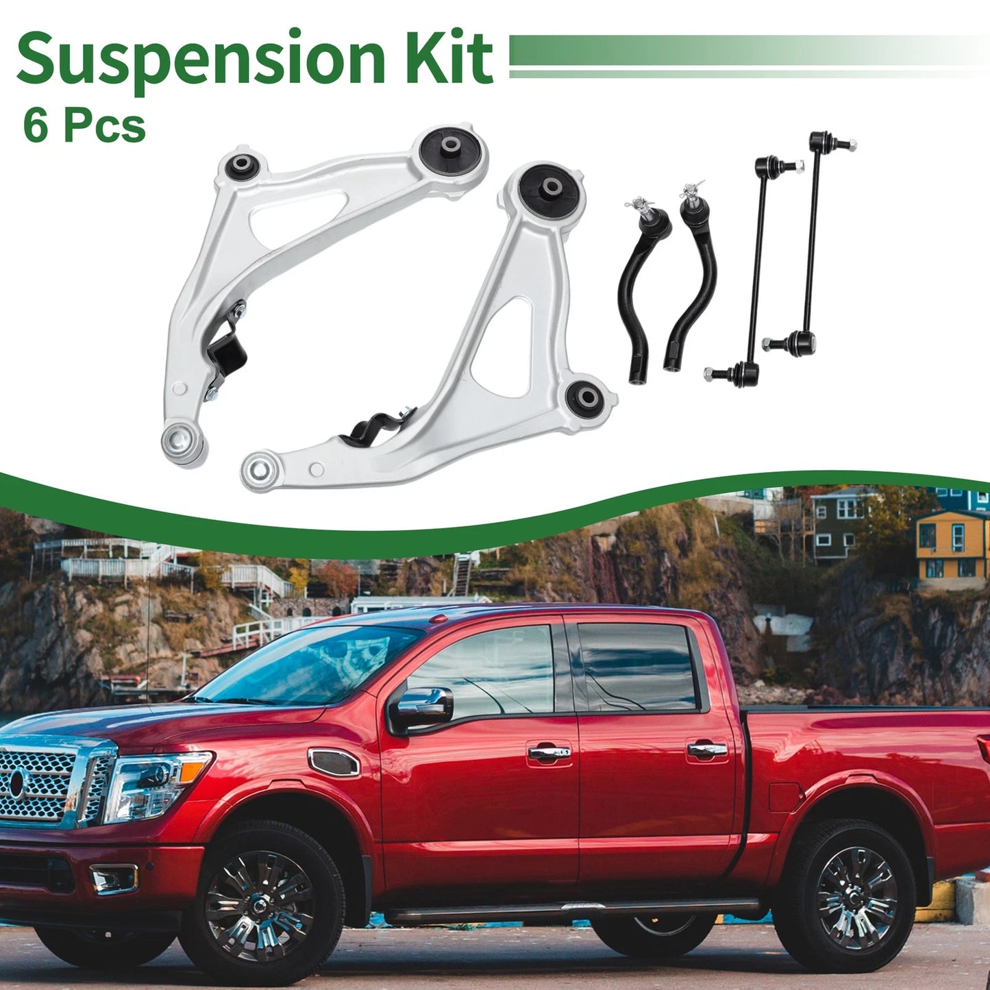 6 x Front Suspension Kit Lower Control Arm for Nissan Pathfinder (2013 - 2019)