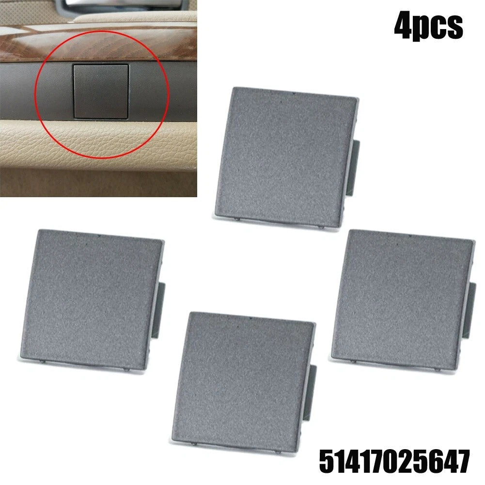 4x Door Panel Cover Grey for 7 Series E65 E66 745i (2002–2008)