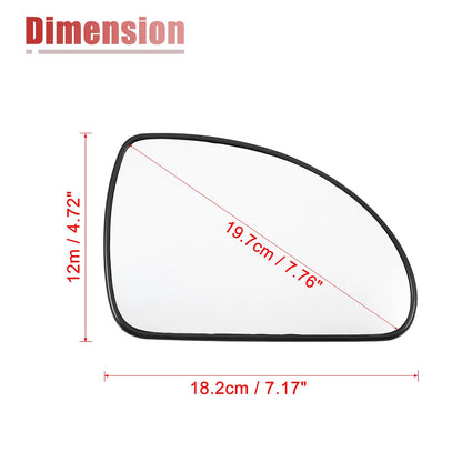 Heated Right Side Rearview Mirror Glass w/ Backing Plate for Kia Ceed