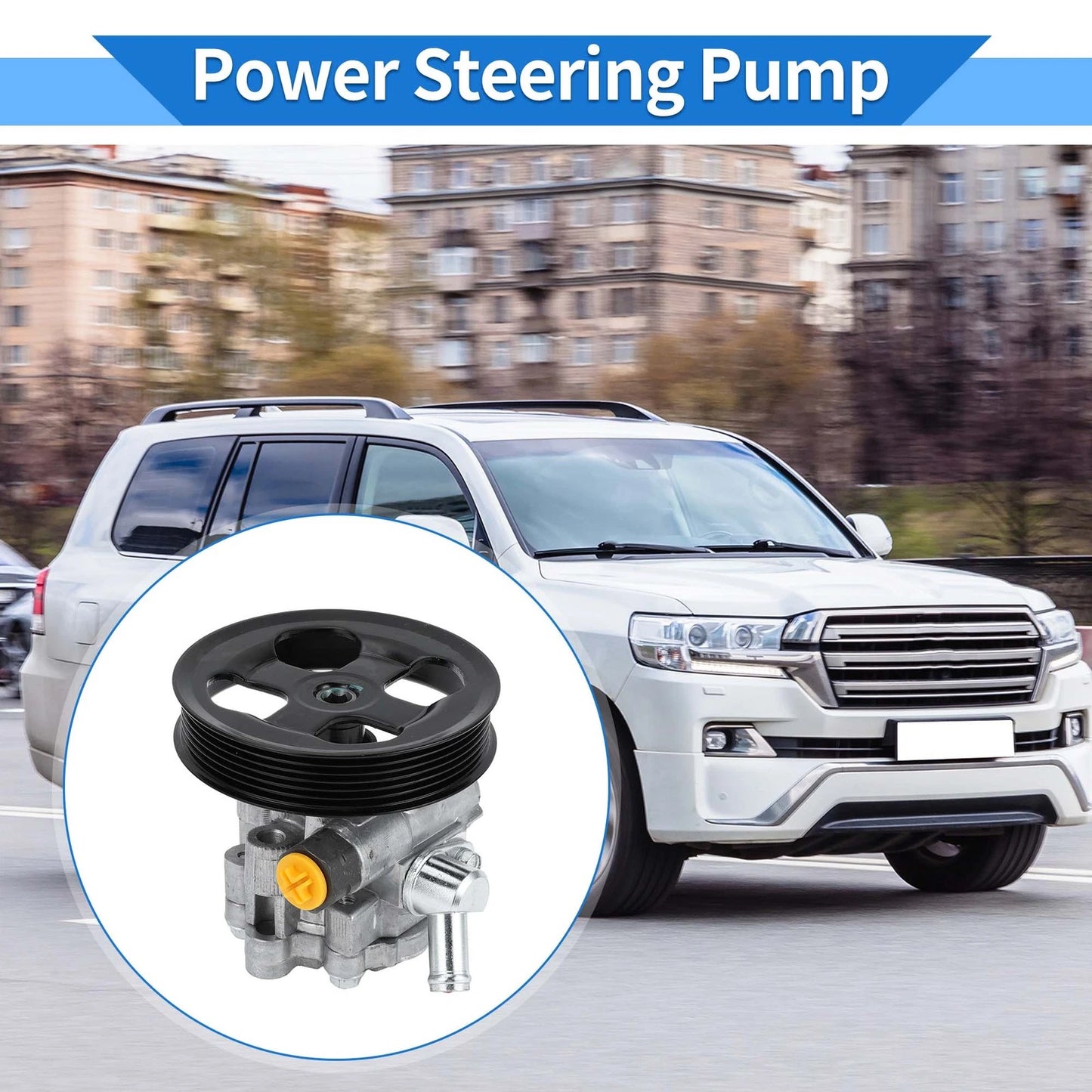 Power Steering Pump with Pulley for Toyota Land Cruiser/Lexus