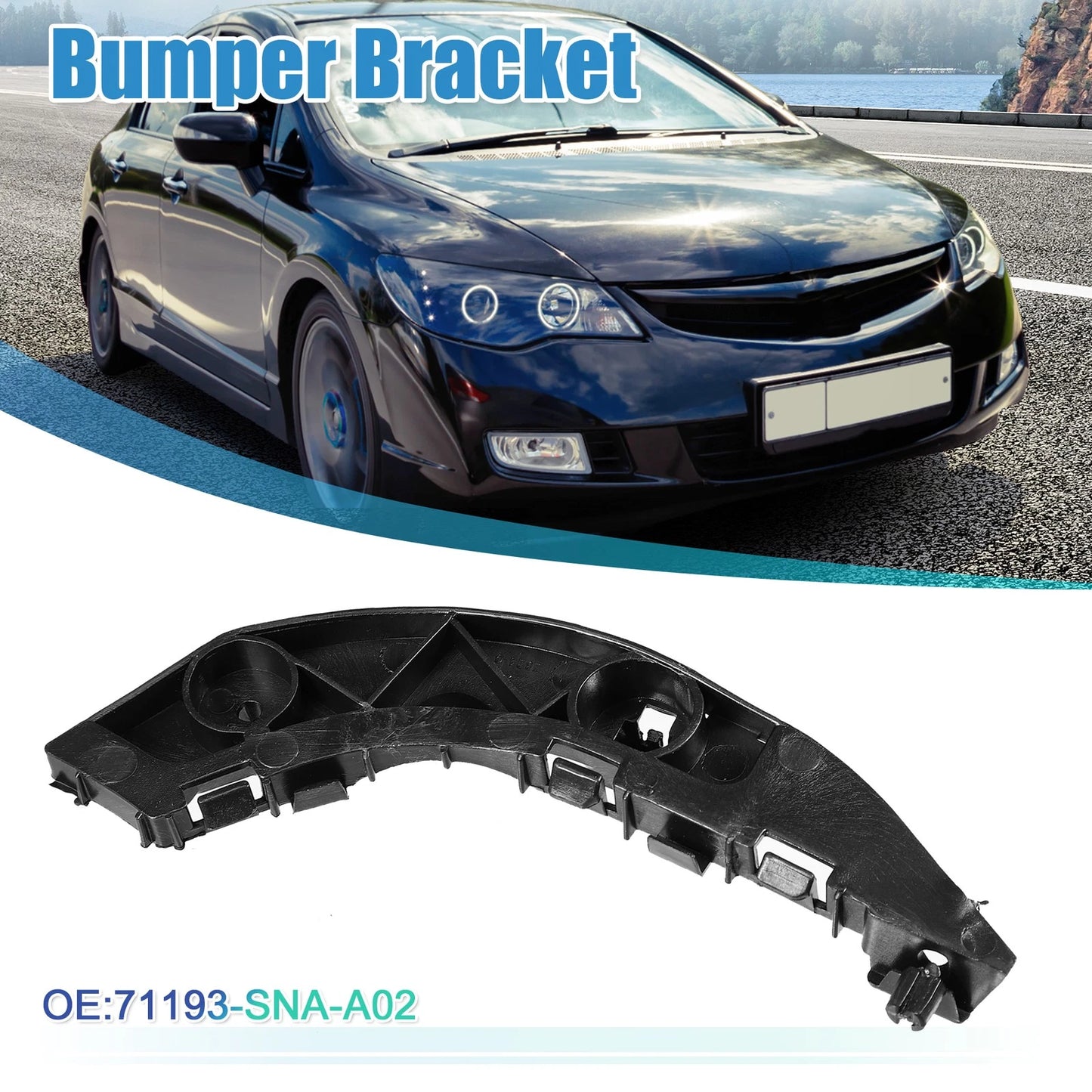 Left Side Front Bumper Bracket for Honda Civic (2006-2011)