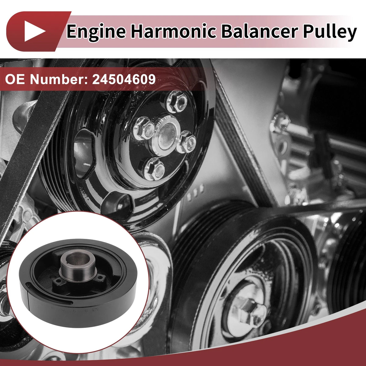 Harmonic Balancer Crankshaft Pulley for Pontiac Montana (1999 - 2005)