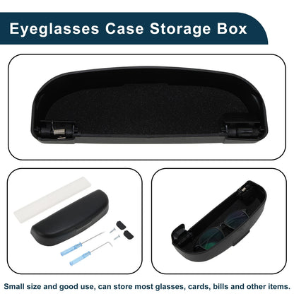 Sunglasses Case for Nissan Qashqai J12 e-Power (2022-2025) Black 1 Set
