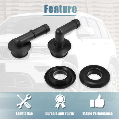 PCV CCV Vent Valve Elbows Set with Grommets for Jeep Grand Cherokee (1999-2004)