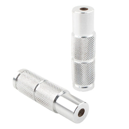 CNC Silver Rear Foot Pegs for Universal Motorcycle