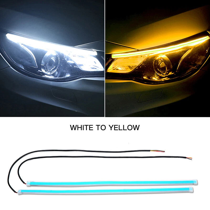 Flexible 30/45/60CM LED Strip Lamp for Car Daytime Running Light ()