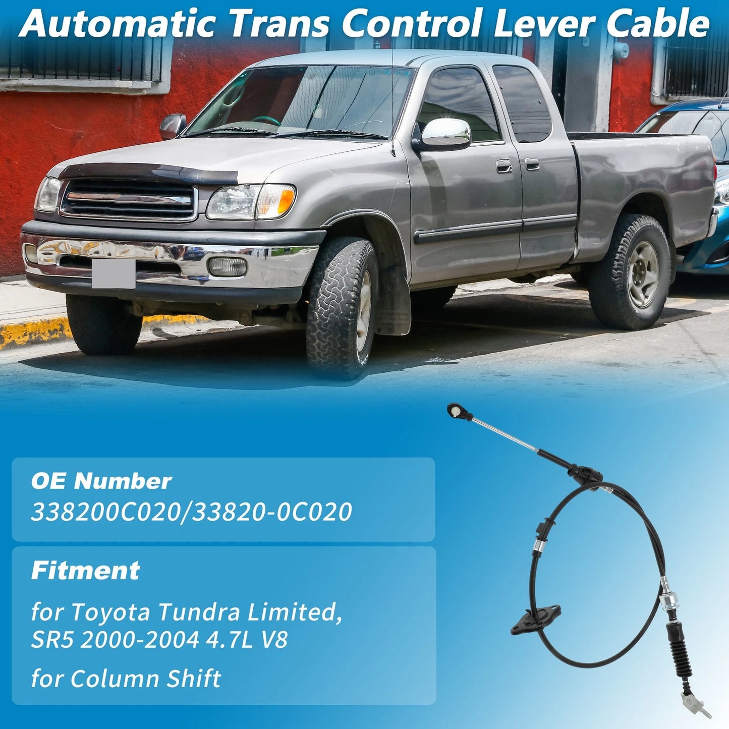 Auto Trans Gear Shift Cable for Toyota Tundra (2000–2004)