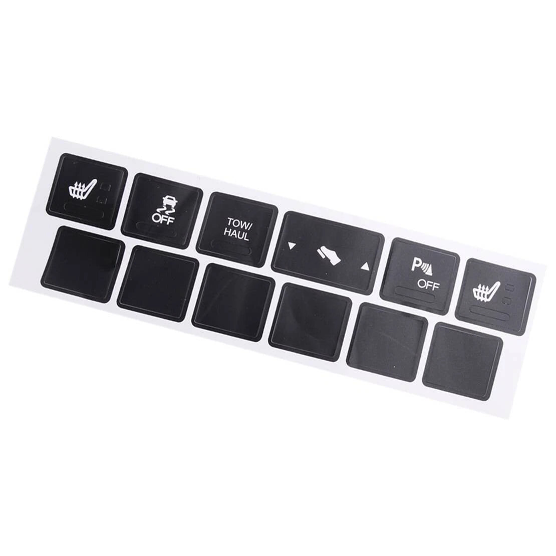 Heated Seat Traction Button Decal Sticker Set for Jeep Cherokee (2005-2009)