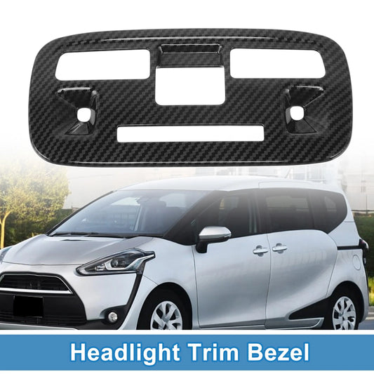 Headlight Trim Bezel Carbon Fiber Black for Toyota Sienta (2022–2023)