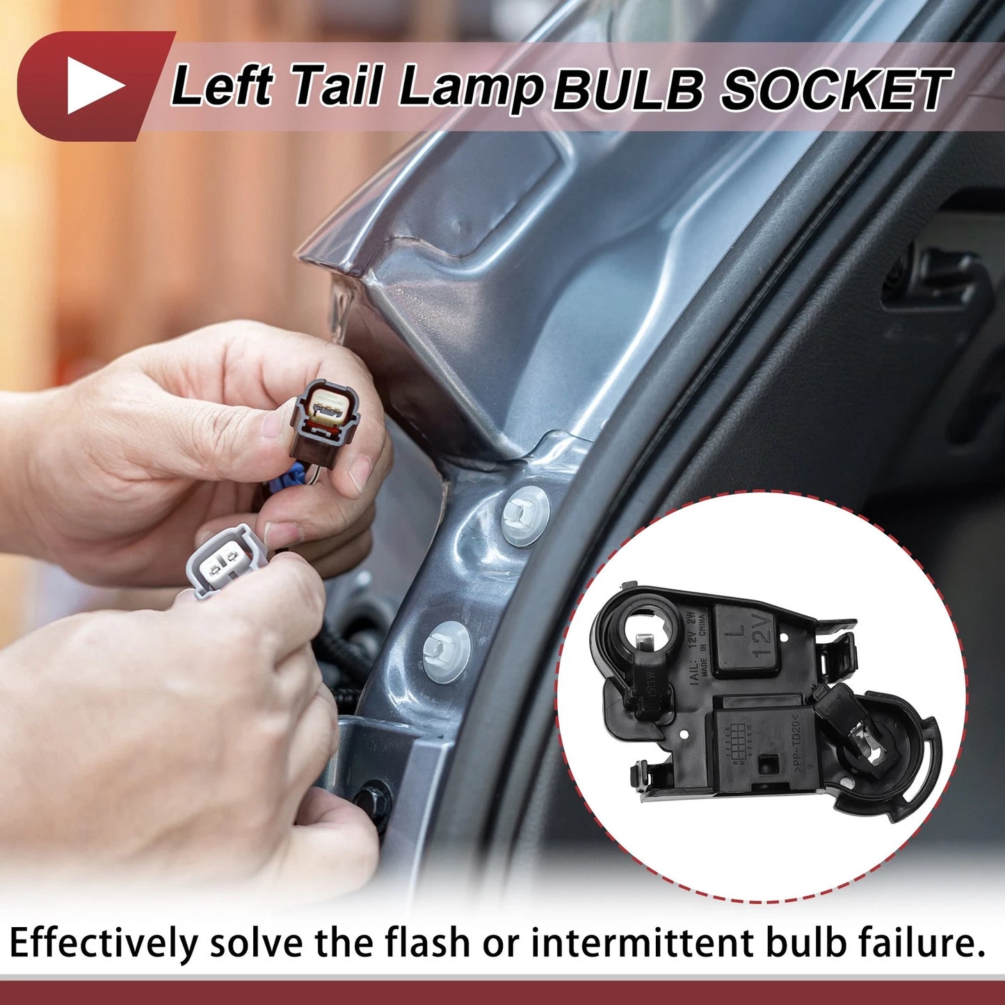 1 Pc Tail Light Socket Left for BMW 3 Series F30 (2011 - 2015)