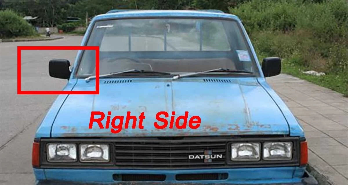 Right Black Side View Mirror for Datsun Nissan 720 (1980-1986)