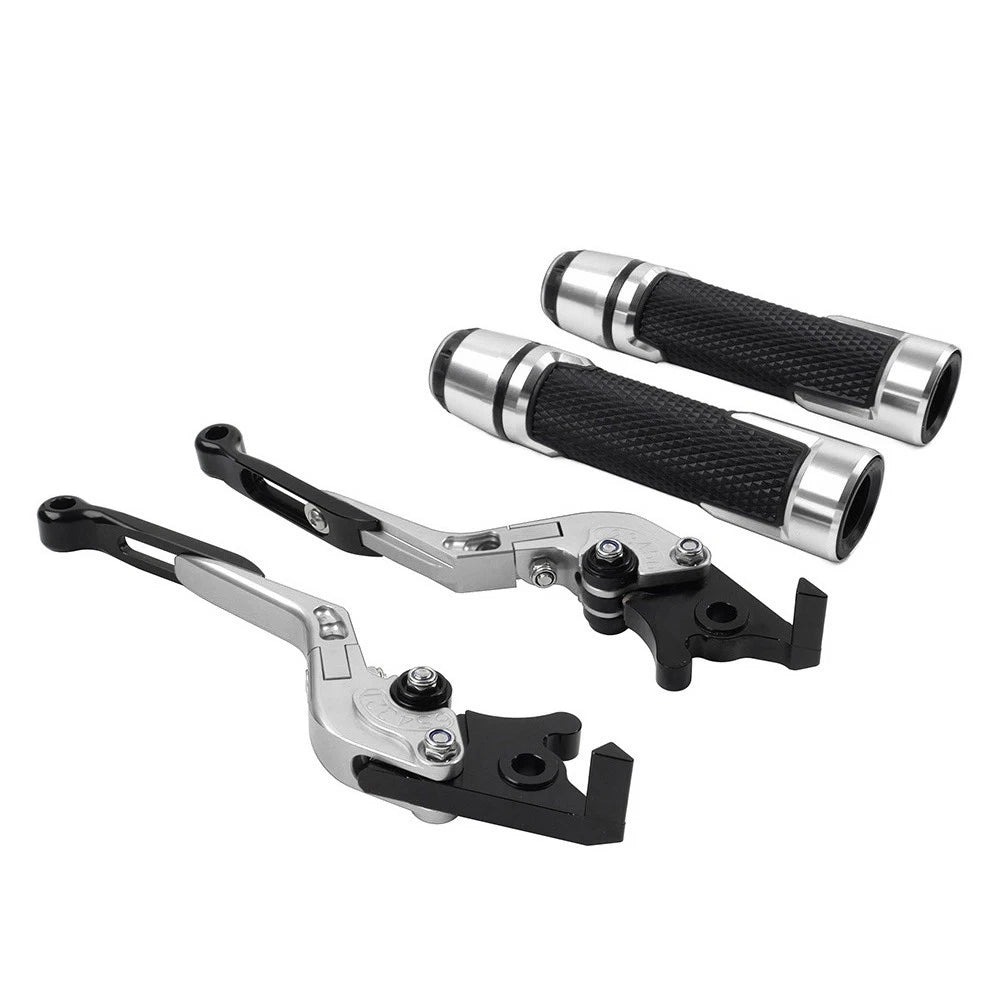 Folding Extendable Brake Clutch Levers & Handlebar Grips for Benelli BN302S