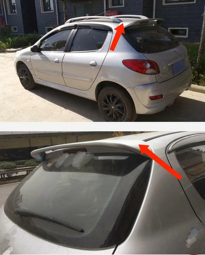 ABS Spoiler Wing Trunk for Peugeot 206 Hatchback 2003-2009 Unpainted