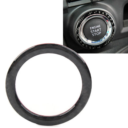 Carbon Fiber Start Button Ignition Switch Ring Trim for 2013-2018 Subaru Forester