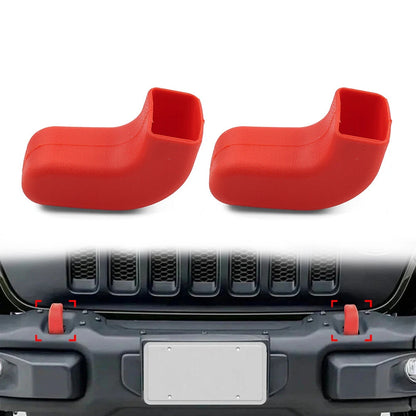 Front Bumper Tow Hook Cover for Jeep Wrangler JK JL JT (2007-2023)