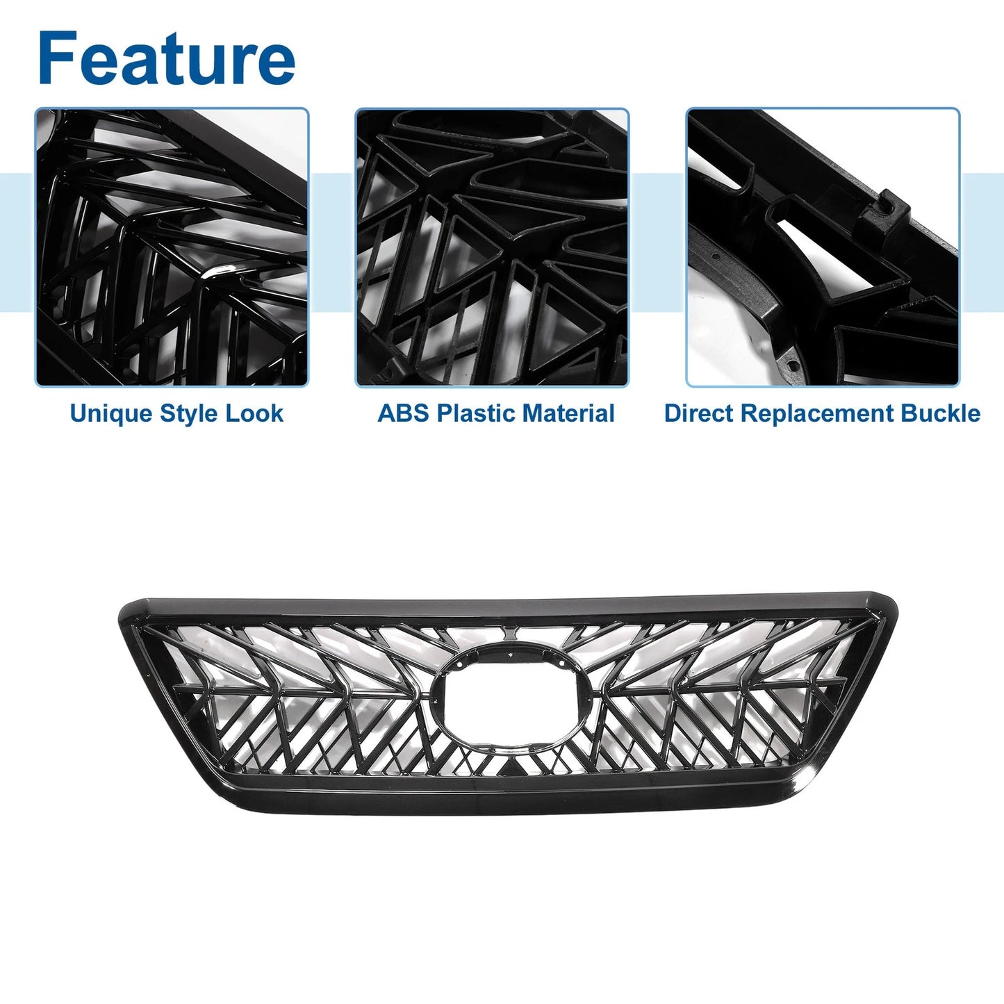 Front Upper Bumper Grille for Lexus GX470 (2003-2009) - TRD Black