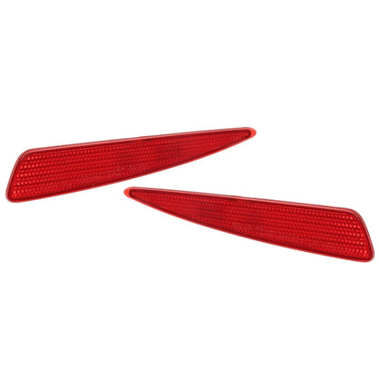 Red Rear Bumper Reflectors 2 x for Toyota Auris