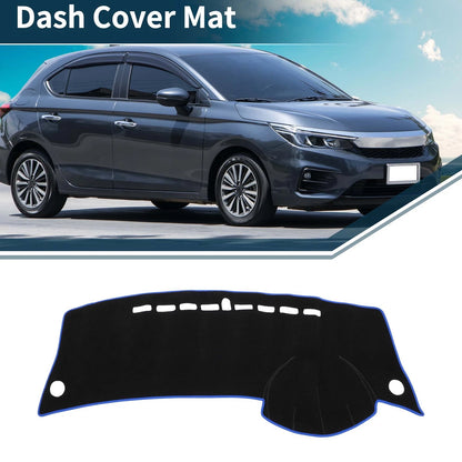 Dashboard Cover Mat for Honda City Grace (2008-2013) Sun Protector Black Blue