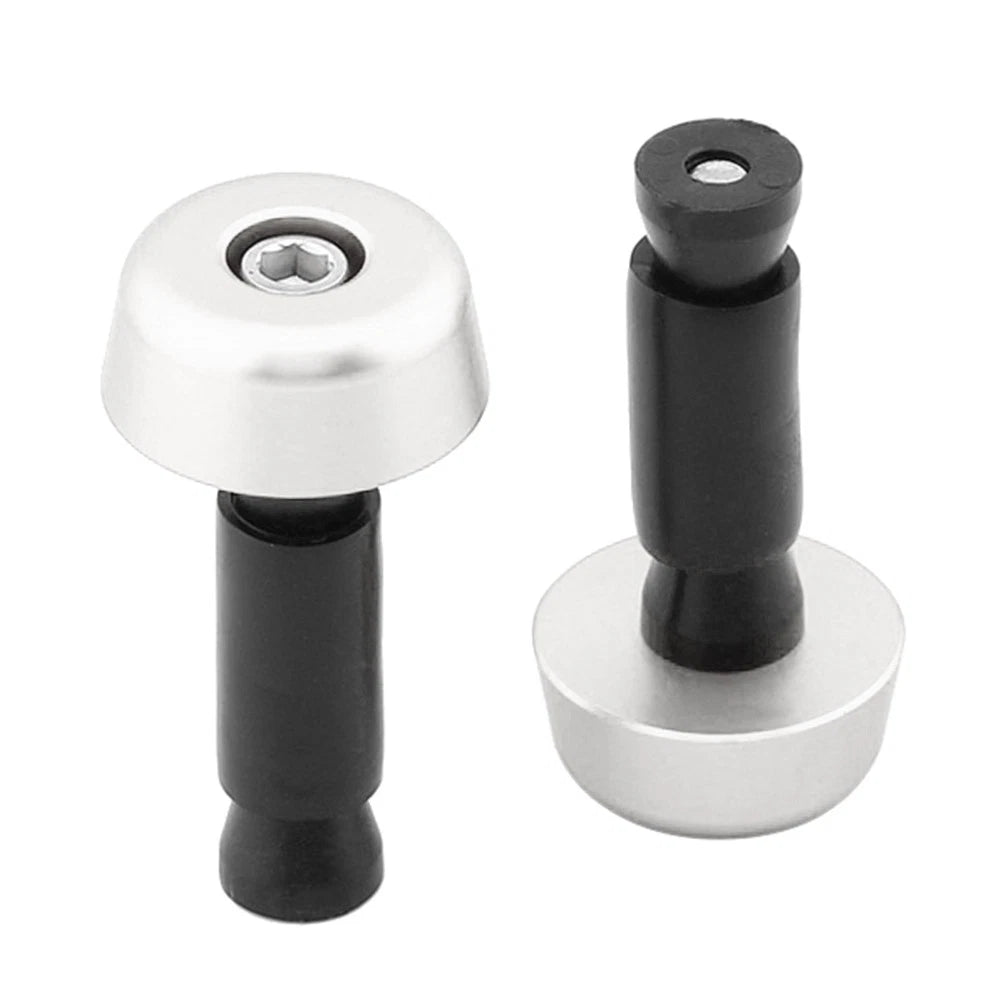 0.5in Handlebar Hand Grips & End Caps for Universal Motorcycle (N/A)