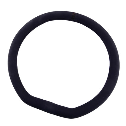 38cm D Shape Faux Suede Steering Wheel Cover for Universal Cars