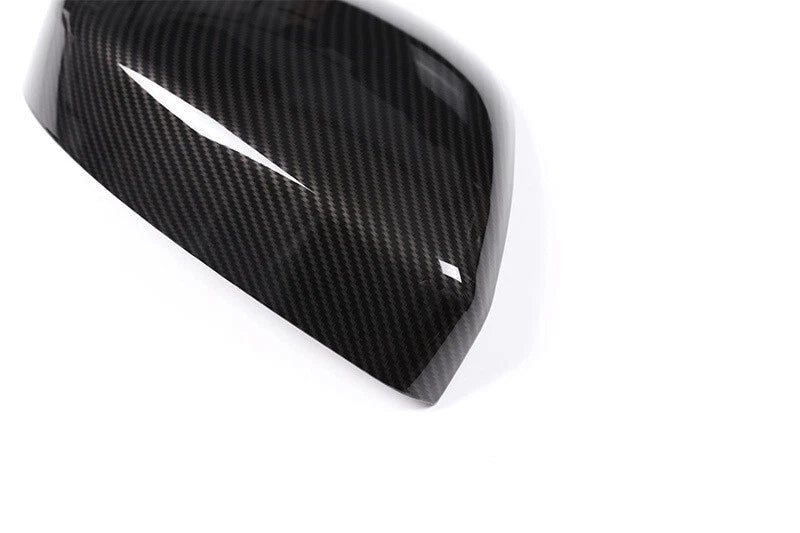Carbon Style Side View Mirror Cover Caps Trim For Land Rover Evoque 2016-2018