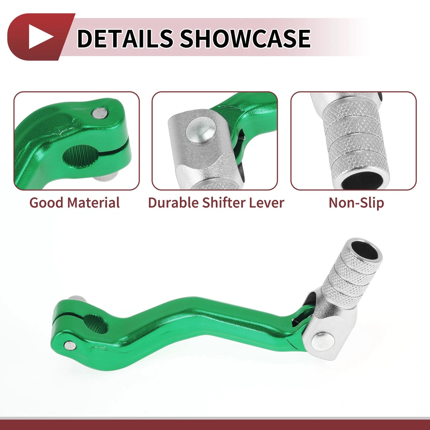 Folding Motorcycle Gear Shifter Lever for Kayo T2 Green