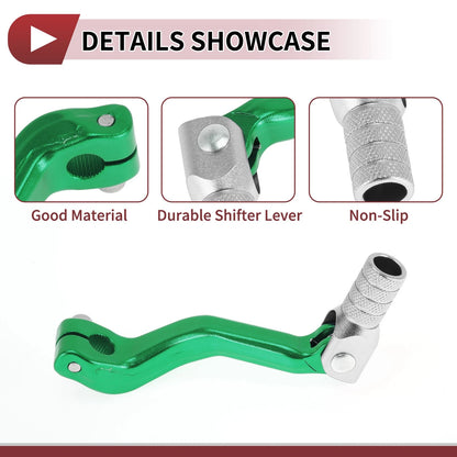 Folding Motorcycle Gear Shifter Lever for Kayo T2 Green