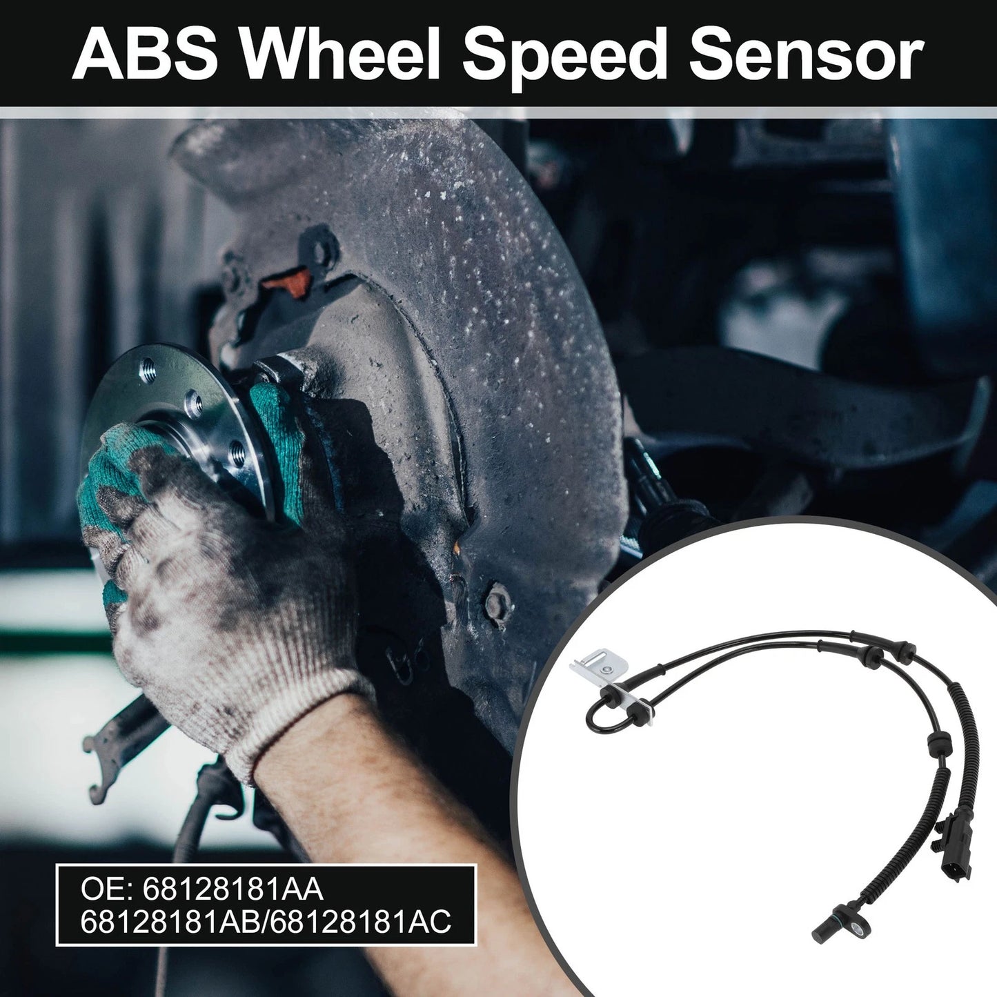 ABS Wheel Speed Sensor for Dodge Grand Caravan (2012-2020) 1 x Front Sensor
