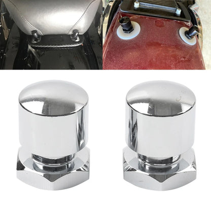 Vintage Chrome Solo Seat Nuts for Harley Touring Road Glide (2008-2023)