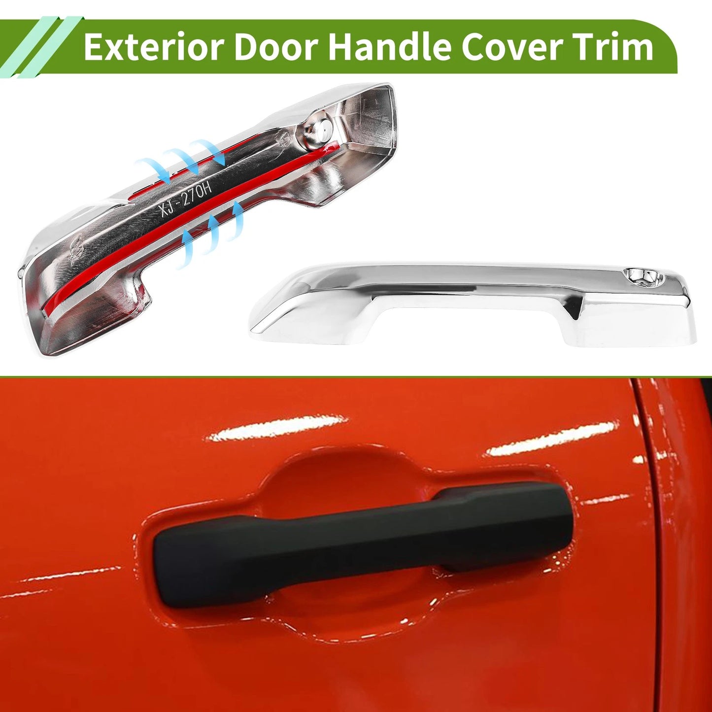 Exterior Door Handle Cover Trim / 1 Set for Toyota Tacoma (2024–2025)