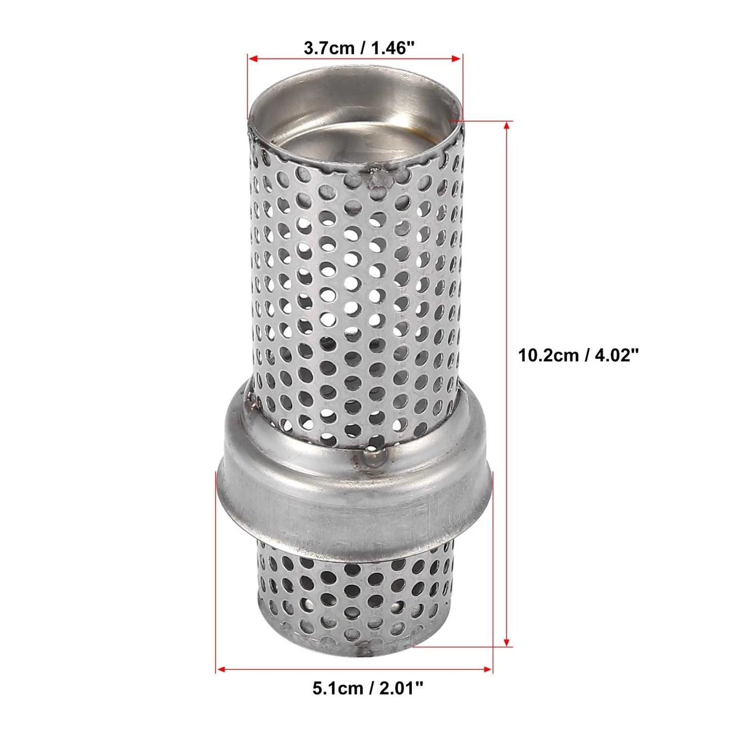Exhaust Silencer / 51mm / Muffler Pipe Replacement for Universal Motorcycle