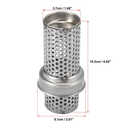 Exhaust Silencer / 51mm / Muffler Pipe Replacement for Universal Motorcycle