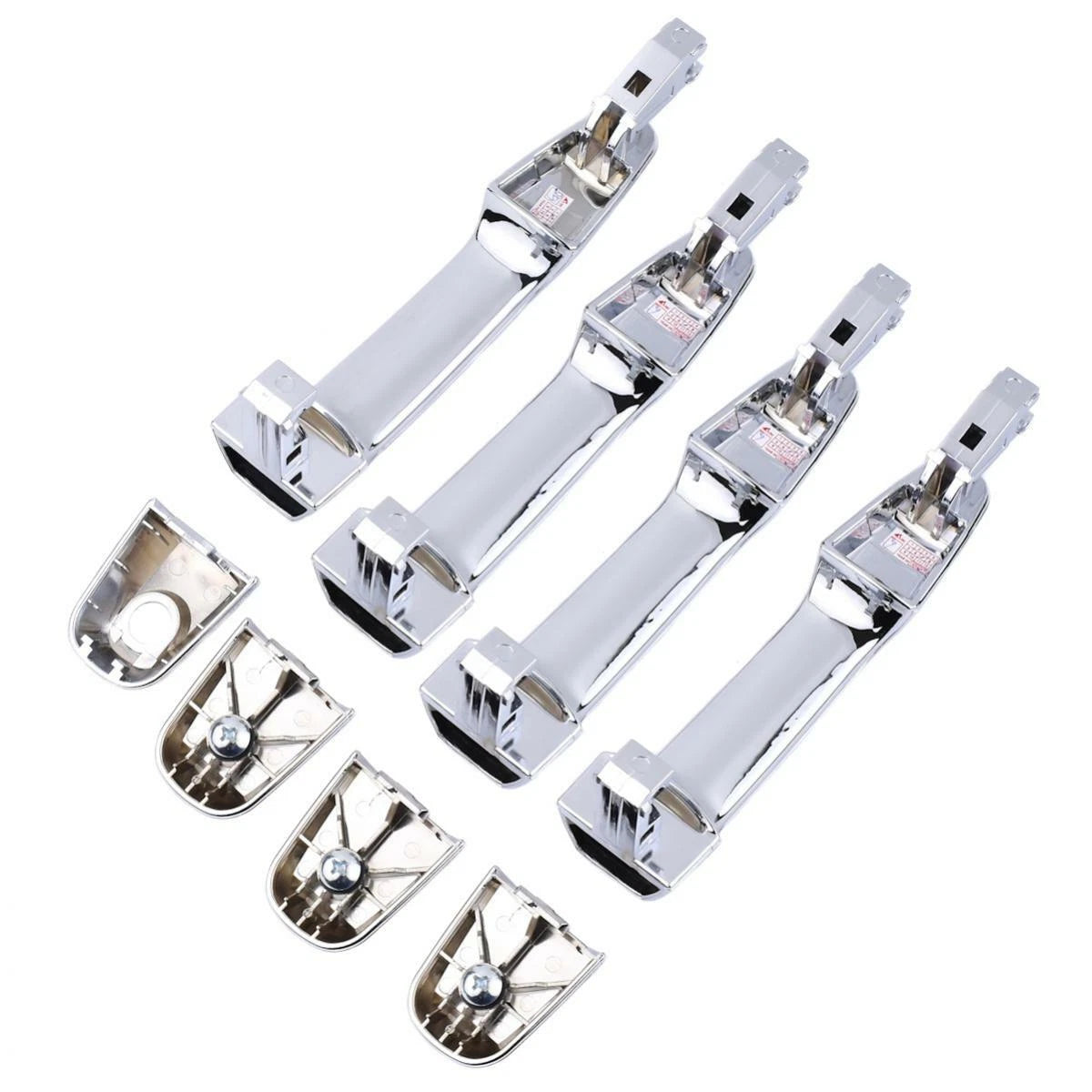 Set 4x Outer Door Handle Chrome Fits 2005-14 Mitsubishi L200 Triton Ute Truck