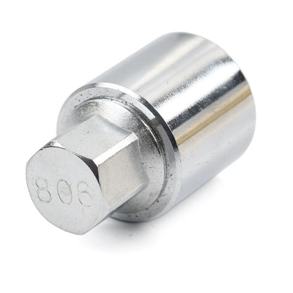 Silver Anti-theft Wheel Bolt Lock Nut Key for Jeep Renegade, Cherokee (2015-2023)