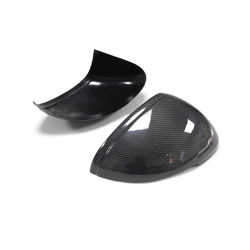 Real Carbon Fiber Addon Wing Mirror Cover Trim Fit For Porsche Macan 2015-2018