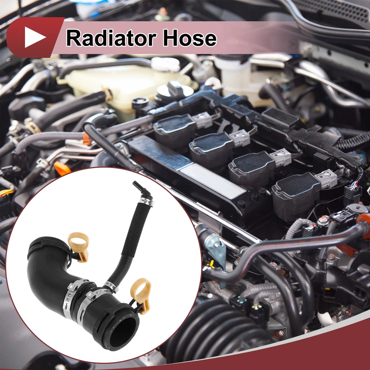 Radiator Hose for Land Rover Range Rover (2010-2012) - Rubber Black 1 Pc