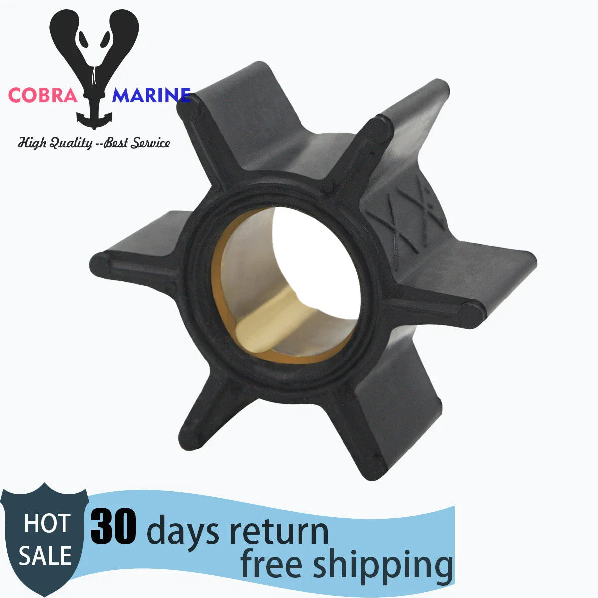 Water Pump Impeller for Mercury 3.9/4.5/7.5/9.8HP