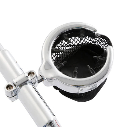 Handlebar Cup Holder for Harley Universal Metal Drink Mesh Basket